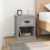 Bedside Cabinet White 39x39x47.5 cm Engineered Wood