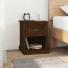 Bedside Cabinet White 39x39x47.5 cm Engineered Wood