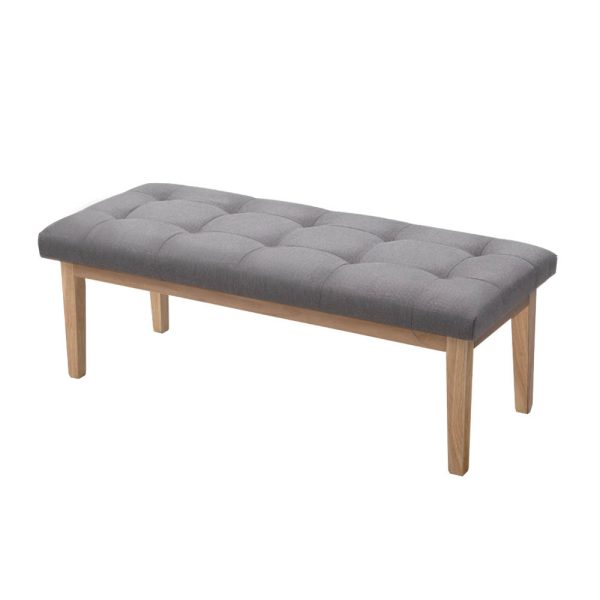 Bench Bedroom Benches Ottoman Upholstered Fabric Chair Foot Stool 120cm