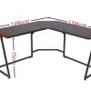 YES4HOMES Corner Computer Desk, Sturdy Home Office Gaming Desk for Laptop, Writing Table, Multipurpose Workstation