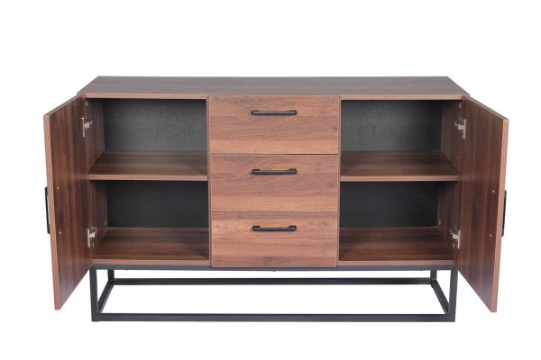 Fargo 120cm Wooden TV Cabinet Entertainment Unit Stand Storage Shelf Cupboard Organiser