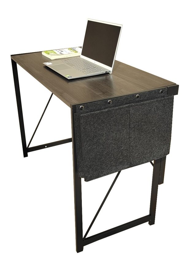 YES4HOMES Computer Desk, Sturdy Home Office Desk for Laptop, Modern Simple Style Writing Table, with Storage Bag