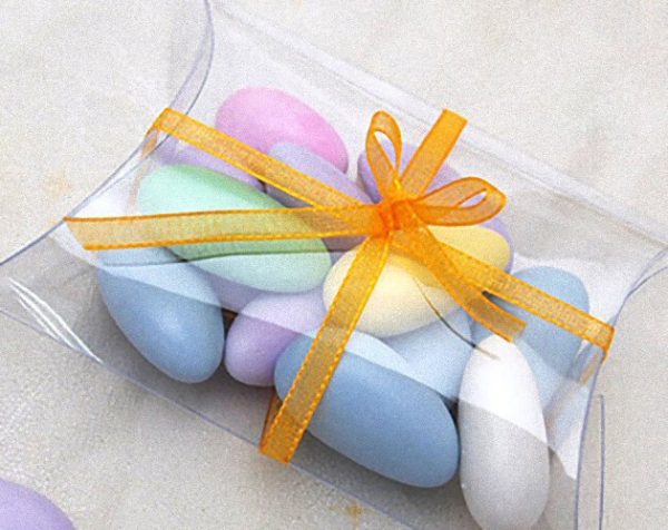 10 Pack of Pillow Rectangle Shaped Gift Box – Wedding or Product Bomboniere Jewelry Gift Party Favor Model Candy Chocolate Soap Box
