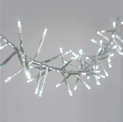 1 Set of 20 LED Plain Artic White Bulb Battery Powered String Lights Christmas Gift Home Wedding Party Bedroom Decoration Table Centrepiece