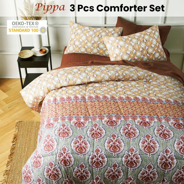 3 Piece Pippa Comforter Set King