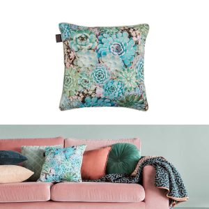 Bedding House Plantiful Green Filled Square Cushion