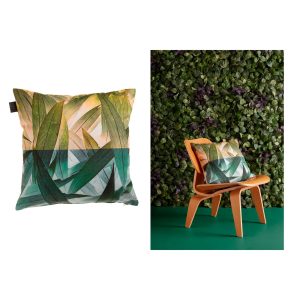 Bedding House Tropical Flora Green Quality Design Filled Polyester Cotton Cushion 45 x 45 cm