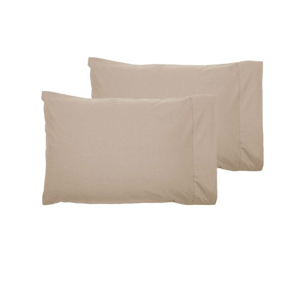 Accessorize 300TC Cotton Standard Pillowcases ( Pair ) – Linen