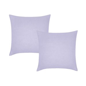 Pair of Lilac French Linen European Pillowcases 65 x 65cm