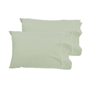 Grand Aterlier Pair of Queen Sized Pillowcases – Fennel