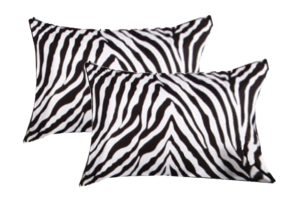Accessorize 2 Pce Zebra Standard Pillowcase