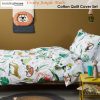 Bedding House Crazy Jungle Multi Cotton Quilt Cover Set Single