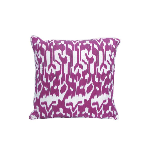 J.Elliot Home Acalan Ikat Purple Filled Cushion