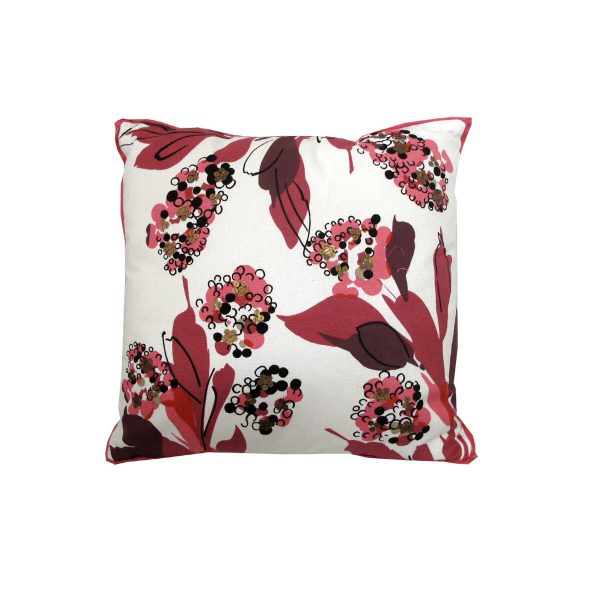 IDC Homewares Amelia Applique Pink Filled Cushion 43 x 43 cm
