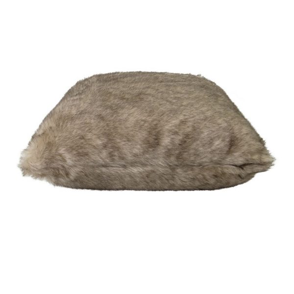 J Elliot Home Brown Fox Luxury Faux Fur Filled Cushion 50 x 50cm
