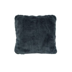 J.Elliot Home Quebec Charcoal Quality Long Pile Faux Fur Filled Cushion 45 x 45 cm
