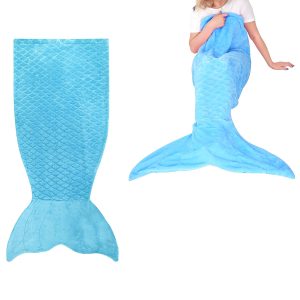 Mermaid Tail Shark Soft Blanket Throw
