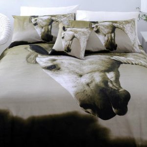 Just Home Dapple Horse Quilt Cover Set KING