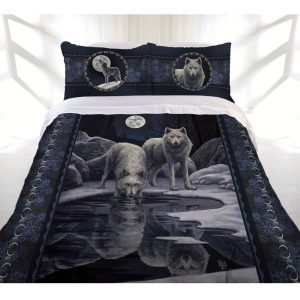 Warrior Of Winter Wolves Quilt Cover Set King
