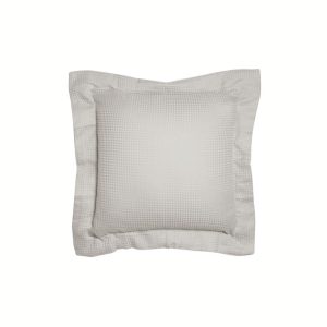 Paris Cotton Waffle Cushion Cover 60x60+5 cm - White