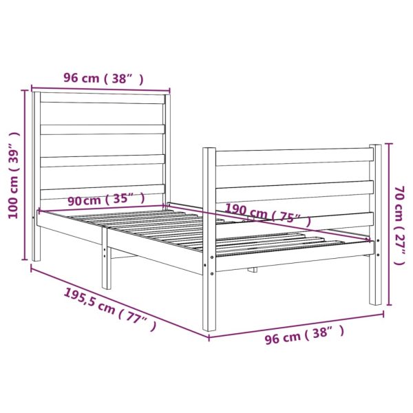 Westbury Bed & Mattress Package – Single Size
