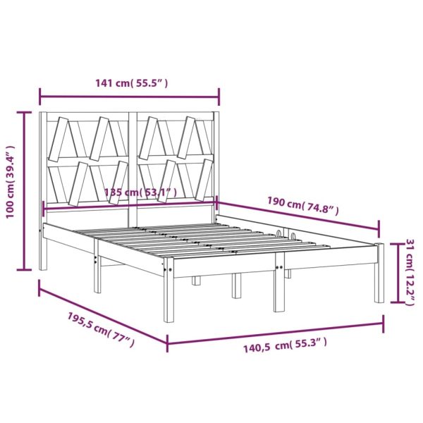 Brownhills Bed Frame & Mattress Package – Double Size