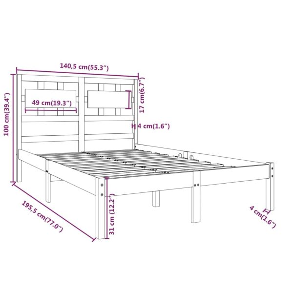 Colville Bed Frame & Mattress Package – Double Size