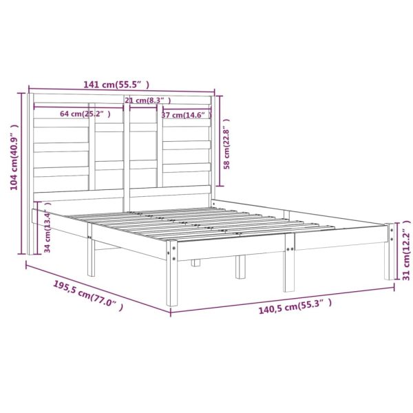 Trussville Bed Frame & Mattress Package – Double Size