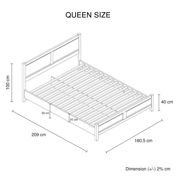 Parkway Bed & Mattress Package – Queen Size