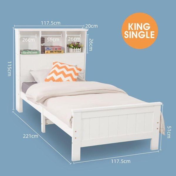 Swampscott Bed & Mattress Package – King Single Size