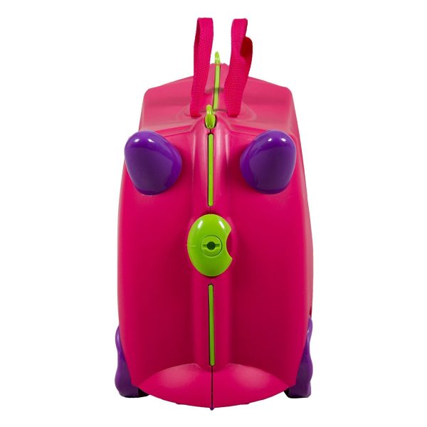 Kids Ride On Suitcase Luggage Travel Bag – Pink