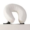 Cream White Foldable Massage Table 2 Zones with Aluminium Frame