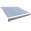 Awning Top Sunshade Canvas Blue & White 6x3m