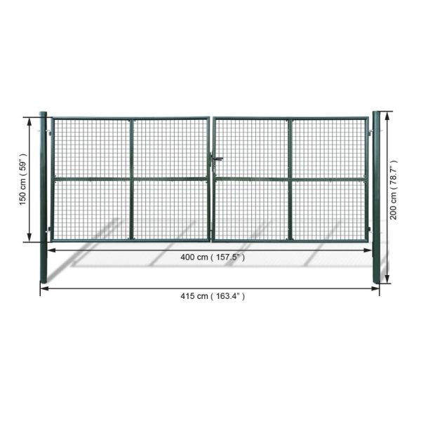 Mesh Garden Gate 415 x 200 cm / 400 x 150 cm