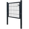 Fence Gate Steel Anthracite 105×150 cm