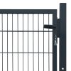 Fence Gate Steel Anthracite 105×150 cm