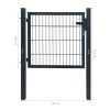 Fence Gate Steel Anthracite 105×150 cm