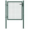 Fence Gate Steel 100×75 cm Green