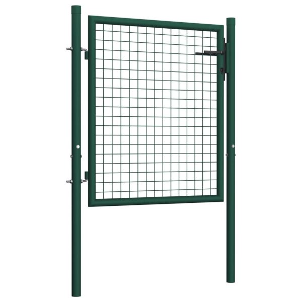 Fence Gate Steel Green