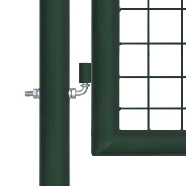 Fence Gate Steel 100×75 cm Green