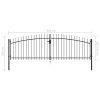 Double Door Fence Gate with Spear Top 400×200 cm