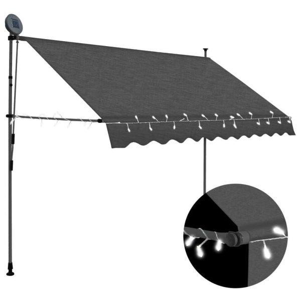 Manual Retractable Awning with LED