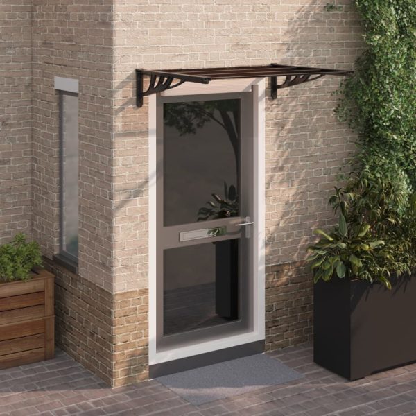 Door Canopy Black Polycarbonate