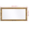 Wall Mirror Baroque Style 120×60 cm Gold