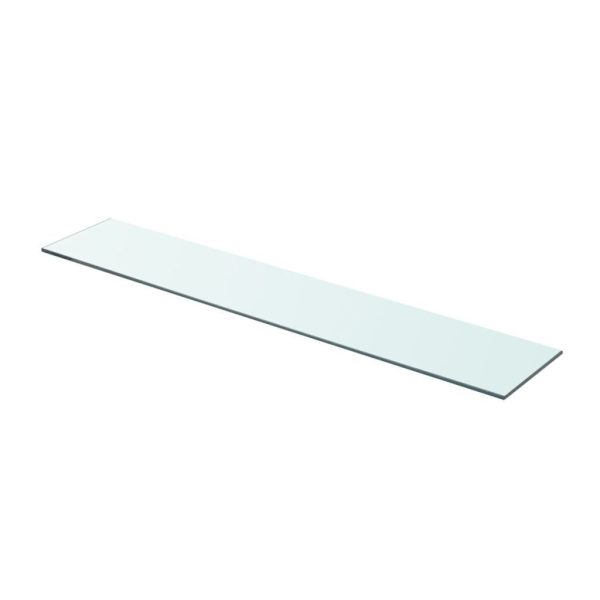 Shelf Panel Glass Clear 80×15 cm