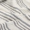 Throw Cotton Herringbone – 220×250 cm, Grey and White