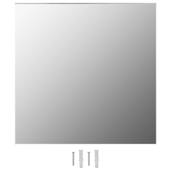 Wall Mirror 50×50 cm Square Glass