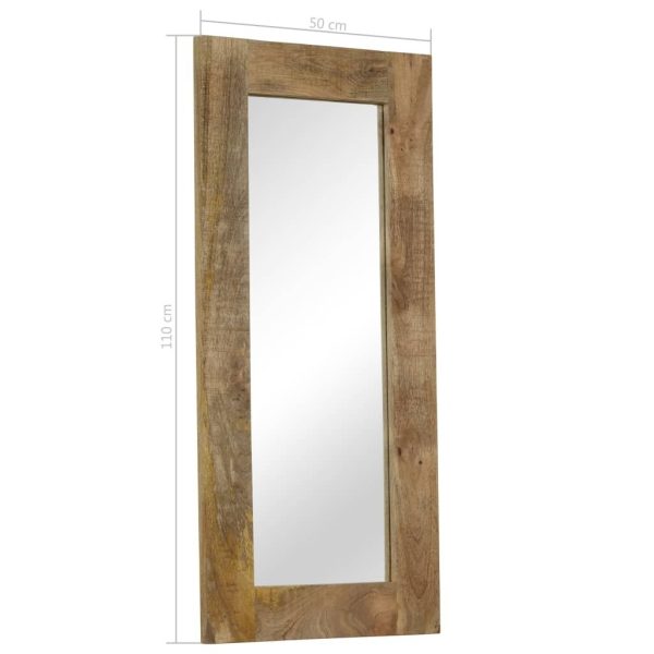 Mirror Solid Mango Wood 50×110 cm