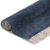 Kilim Rug Cotton 120×180 cm Blue
