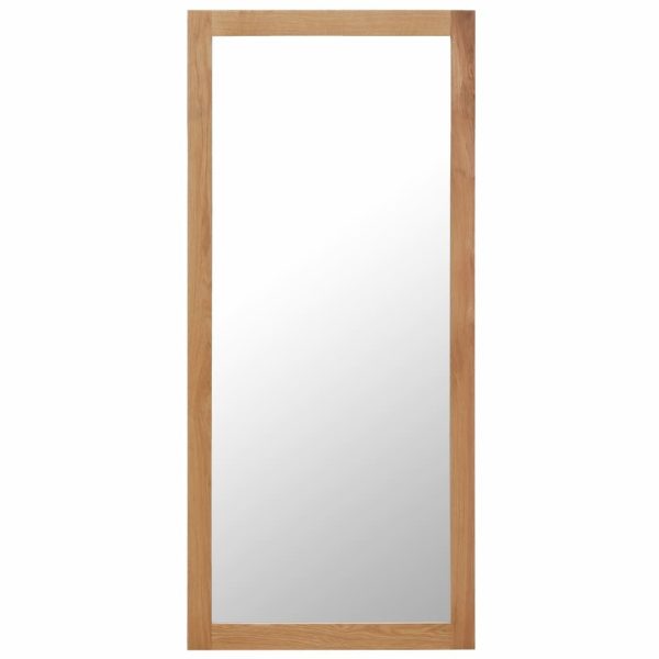 Mirror 50×140 cm Solid Oak Wood